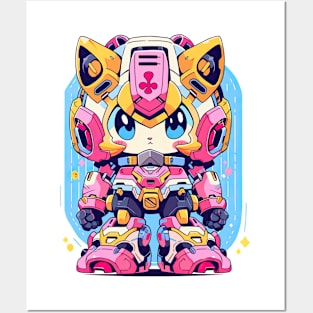 GOLDEN SAKURA KITTY| Mecha Neko Army | PROUD OTAKU Posters and Art